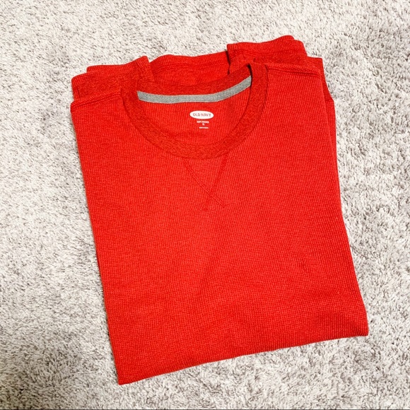 Old Navy Thermal Long Sleeve Red, XL - Picture 1 of 4